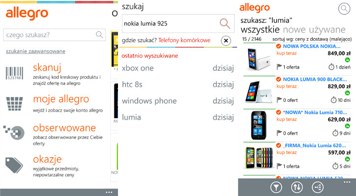 Wygrywaj Nagrody Z Mobilna Aplikacja Allegro Dla Windows Phone Msmobile Pl